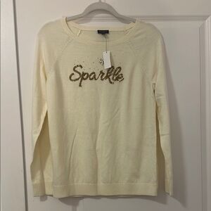 Sparkle Cream Sweater